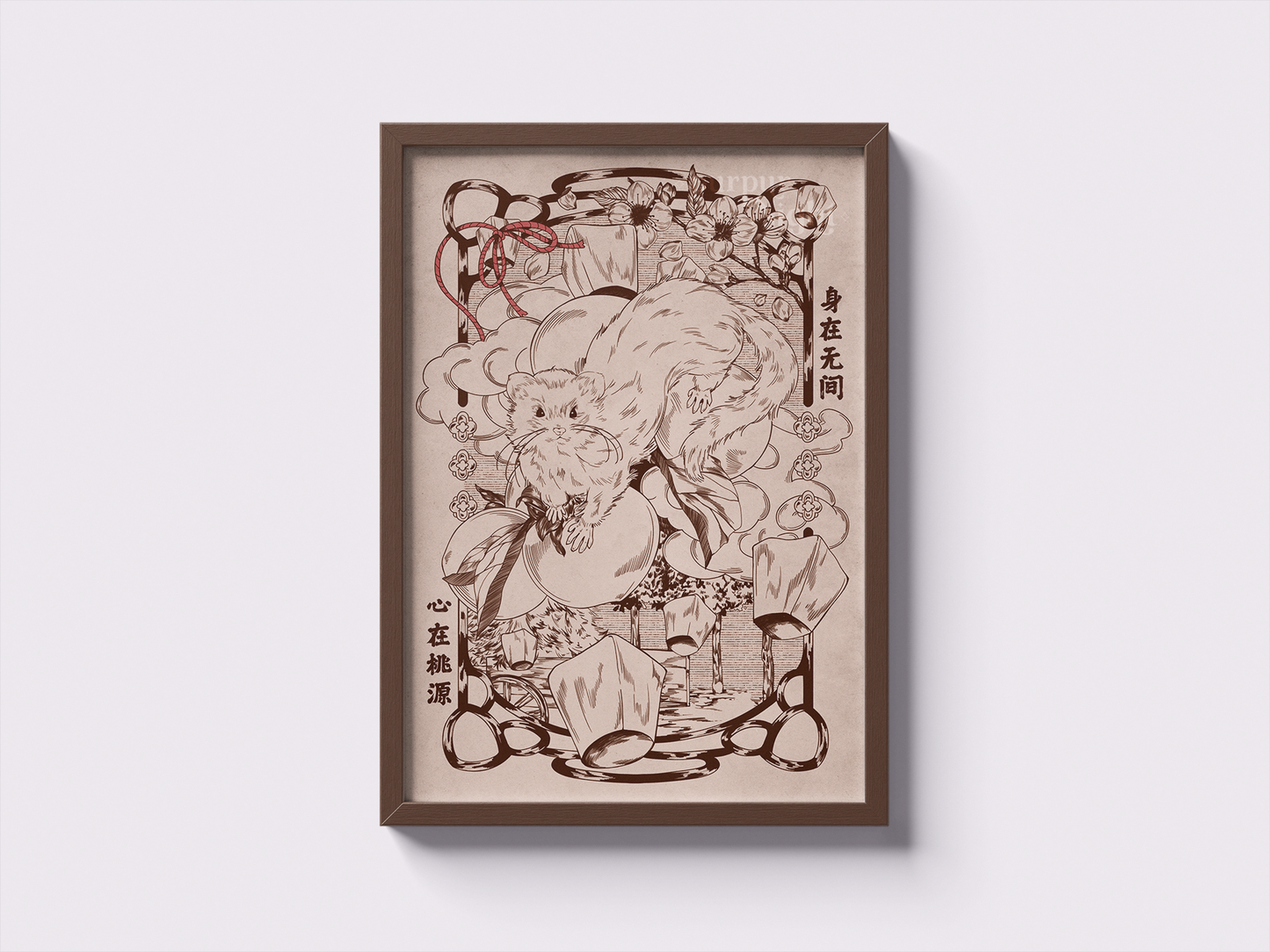 XIE LIAN FERRET | A4 PRINT