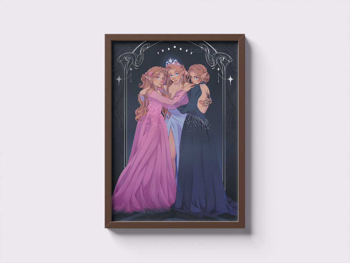 ARCHERON SISTERS | ACOTAR A4 FOIL PRINT