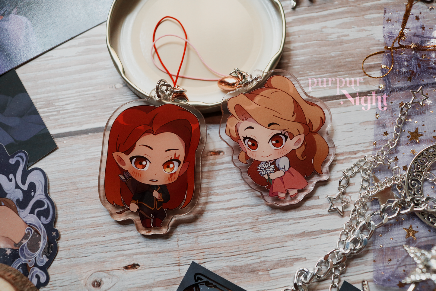A Court of Thorns and Roses | ACOTAR Acrylic Keychains