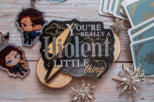Violent little thing | Fourth Wing Vynil Sticker