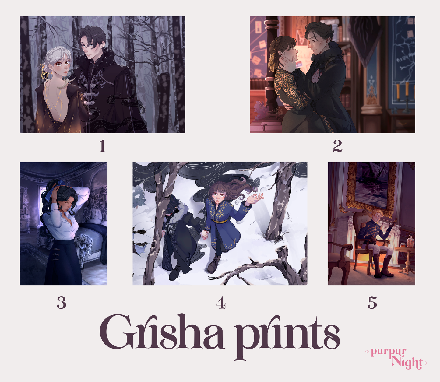 A5 prints | GRISHAVERSE